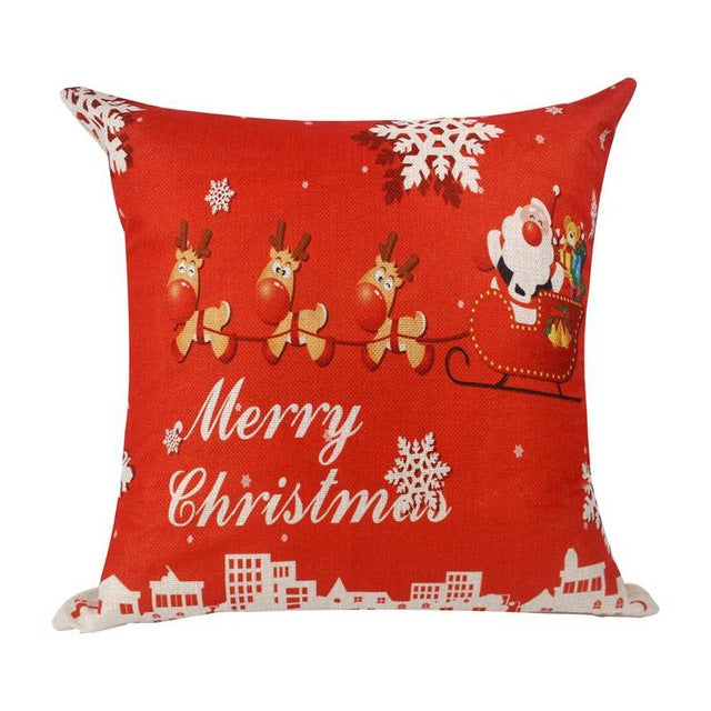 Merry Christmas Decoration For Home Santa Claus Reindeer Pillow Case Christmas 2019 Xmas Navidad Happy New Year 2020