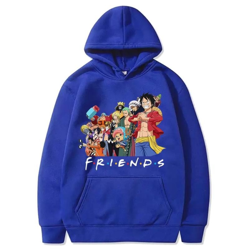 Pirate King Mengqi D. Luffy Anime plush loose hoodie cross-border hoodie hoodie hoodie