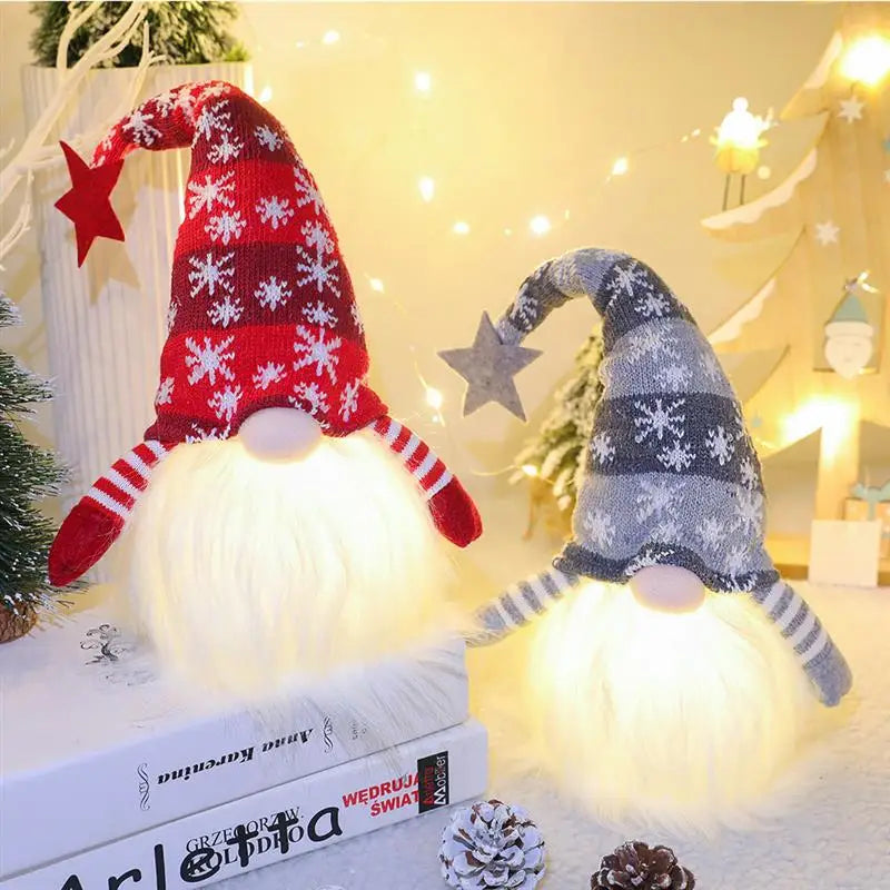 *NEW CHRISTMAS DECOR* Faceless LED Gnome. Santa Helper