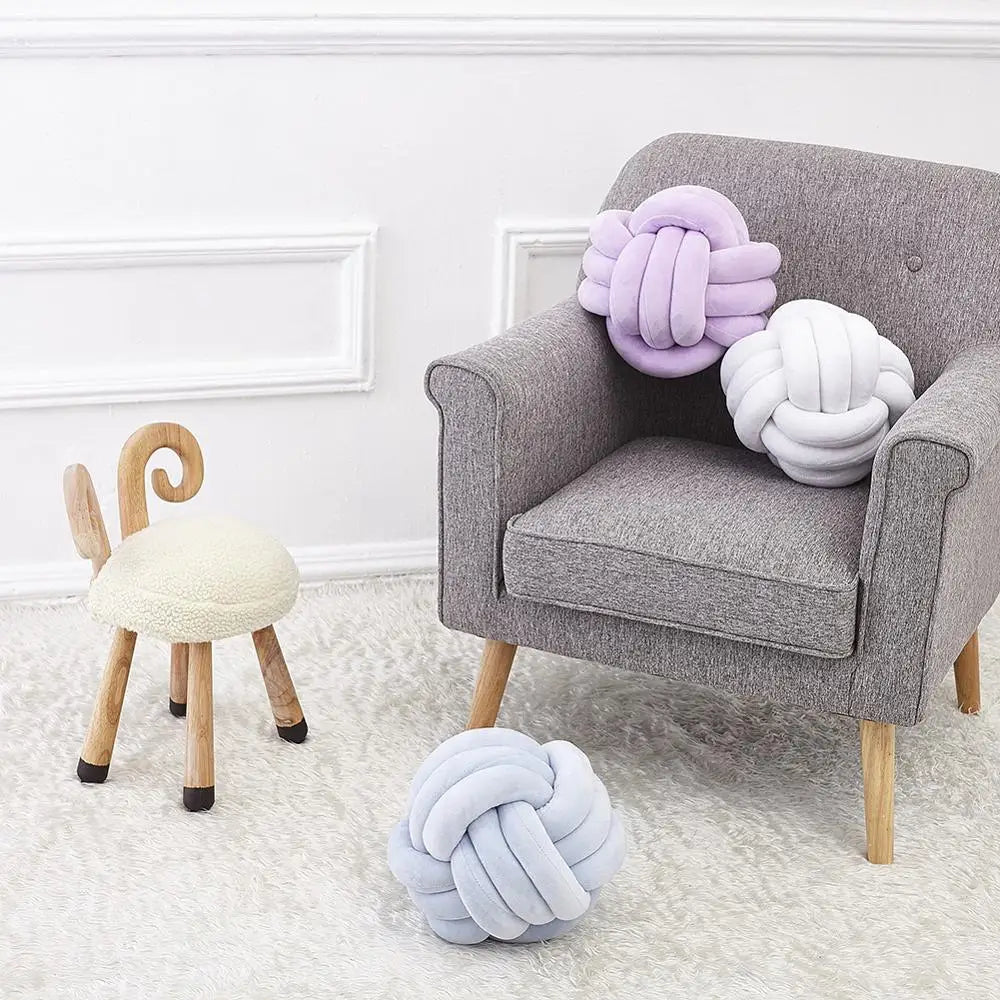 *NEW CHRISTMAS DECOR* Knot Ball Throw Pillow. Decorative Cushion