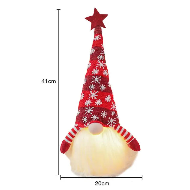 *NEW CHRISTMAS DECOR* Faceless LED Gnome. Santa Helper