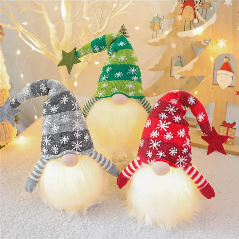 *NEW CHRISTMAS DECOR* Faceless LED Gnome. Santa Helper