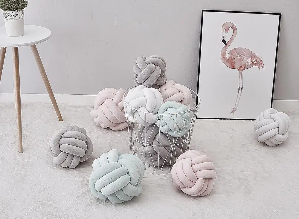 *NEW CHRISTMAS DECOR* Knot Ball Throw Pillow. Decorative Cushion
