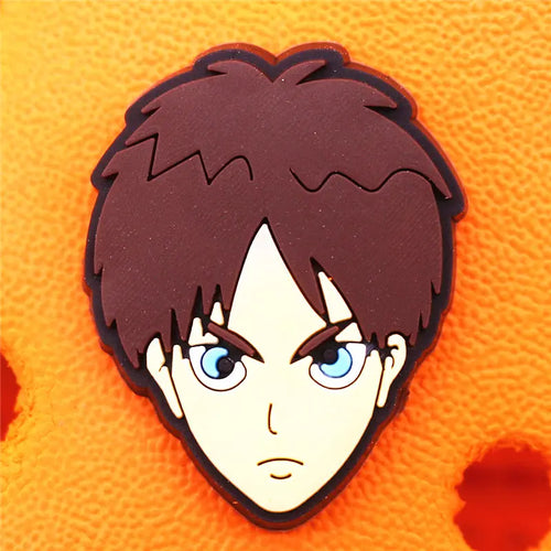 Japan Attack on Titan PVC Shoe Charms Decorations Guard Rose Wings of