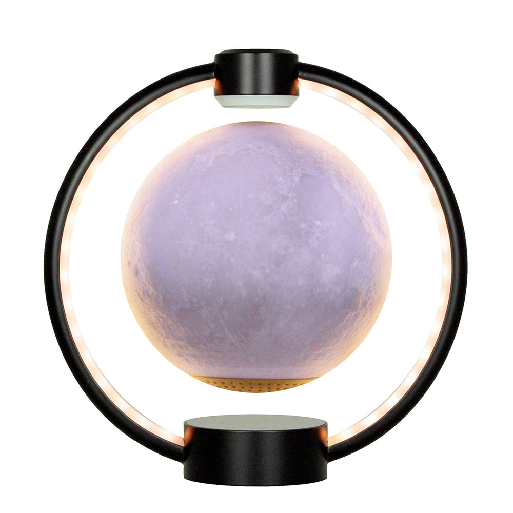 Moon Light Levitating Lamp. Magnetic Levitation LED Rotating Globe Lights. Novelty Lighting.