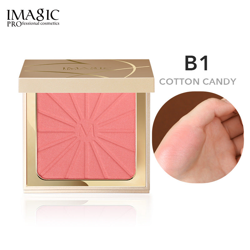 IMAGIC Monochrome Blush High Gloss Matte Vitality Pearlescent Natural Nude Makeup Three Dimensional Repair Compact And Portable