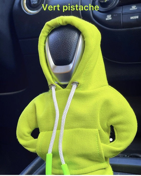 Shifter knob hoodie cover  Car gear lever hooded clothing cover