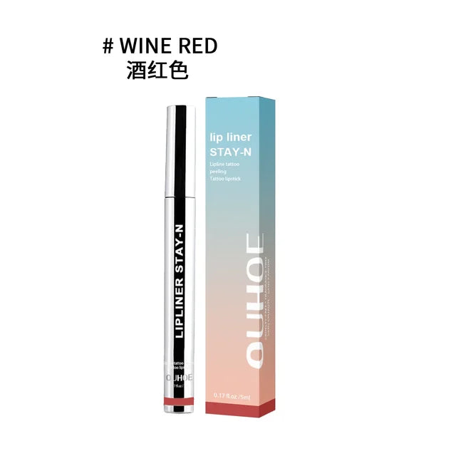 Peel Off Lip Liner Waterproof Long Lasting Liquid Lip Stick Non- Stick Liner Moisturizing Tear Off Lipliner Stain Care