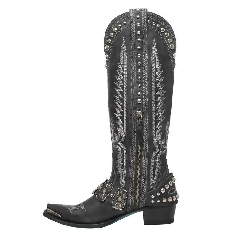 New Western Style Womens Competitive Denim Oversized Boots