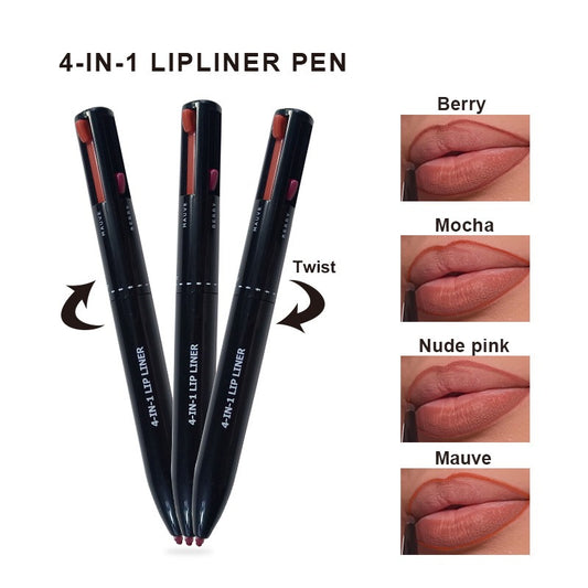 4 in 1 makeup pen 4 in 1 makeup pen 4 color lip liner lipstick 4in1 makeup pen