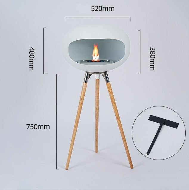 Tall fireplace real stove outdoor interior decoration simple modern alcohol fireplace