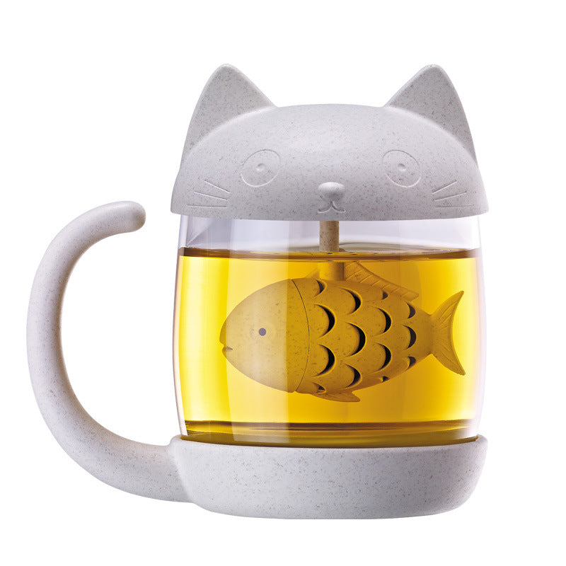 Tea Mug With Filter Glass Bottle Tea Cups With Infuser Home Office Tea Strainer