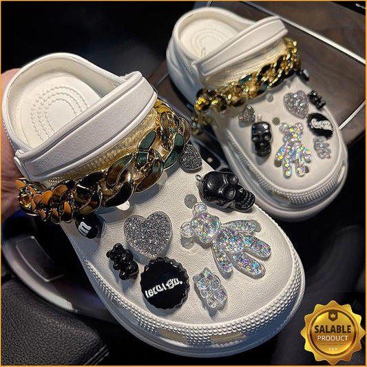 Rhinestone slippers. Non-Adult. Unisex.