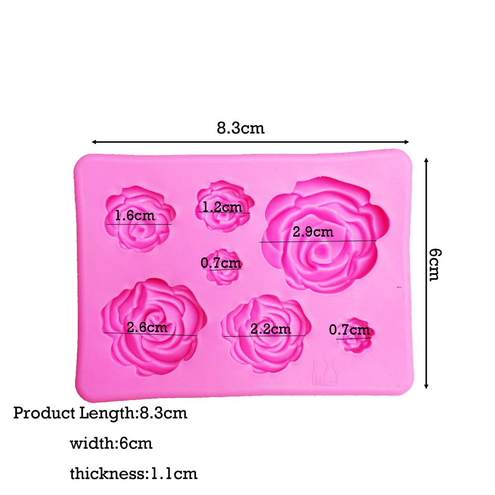 3D Silicone Mold Rose Shape Mould For Soap,Candy,Chocolate,Ice,Flowers Cake decorating tools