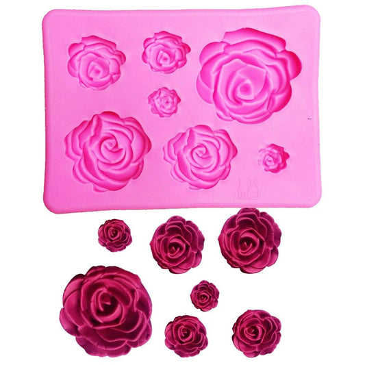 3D Silicone Mold Rose Shape Mould For Soap,Candy,Chocolate,Ice,Flowers Cake decorating tools