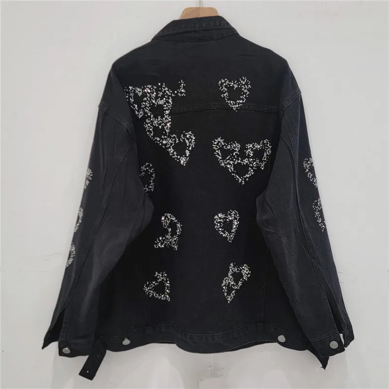 Heavy Industry Hot Diamond Love Loose Jacket Top