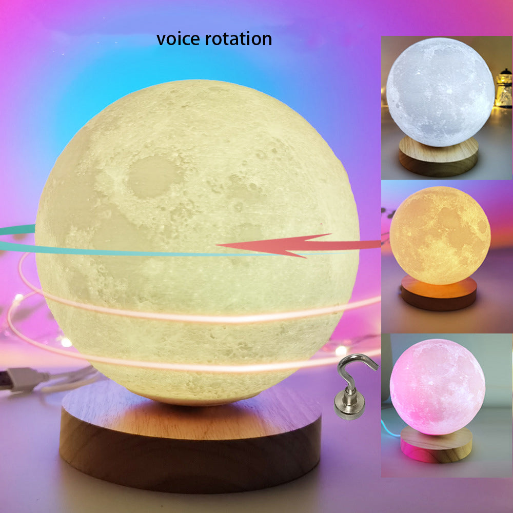 Rotating Moon Light. Novelty Lighting. New Planet Suspension