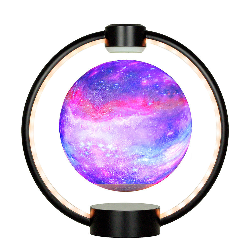 Moon Light Levitating Lamp. Magnetic Levitation LED Rotating Globe Lights. Novelty Lighting.