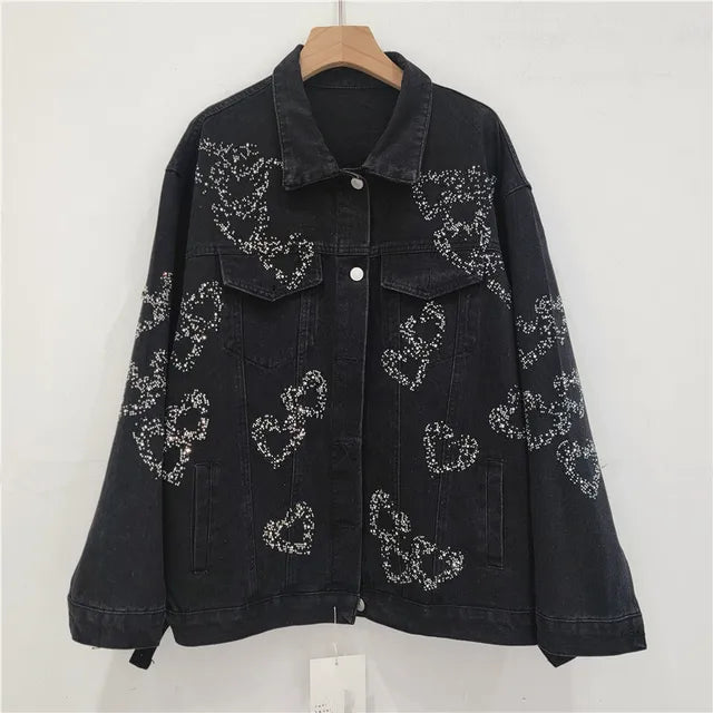 Heavy Industry Hot Diamond Love Loose Jacket Top