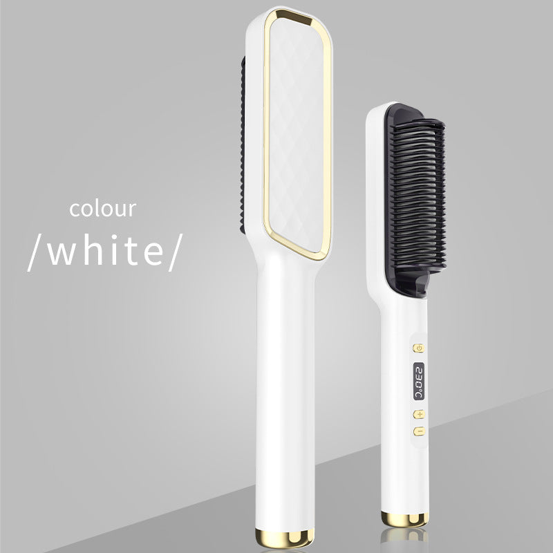 New Product Straight Hair Comb Negative Ion Does Not Hurt Hair Straight Hair Curly Hair Dual-Use Electric Heating Curling Iron Hair Straightener Home