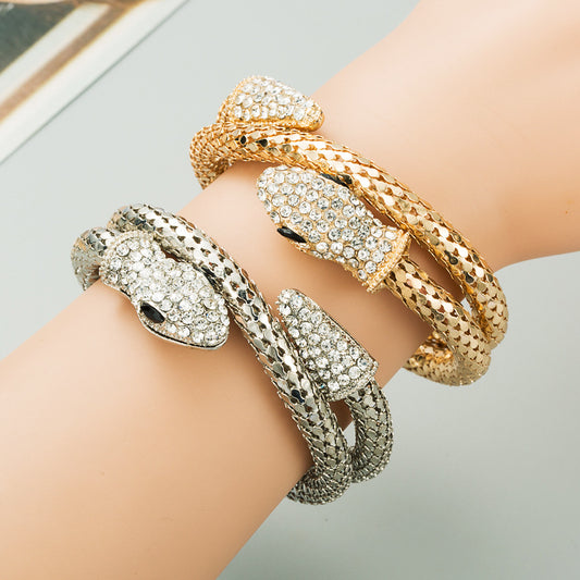 New Personality Exaggerated Punk Style Snake Shape Winding Men's And Women's Bracelet