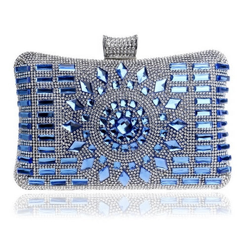 Acrylic Women Evening Bag Diamonds Purse Handbags Chain Shoulder Wedding Party Evening Clutches Messenger Bag