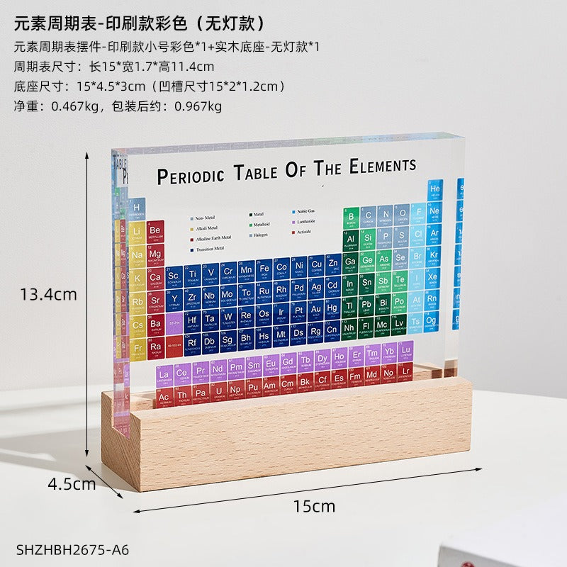 New Periodic Table with Real Elements Inside Remarkable Learning Tool Clear Acrylic Periodic Table with Elements Samples