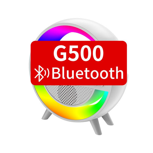 Bluetooth sound G500 colorful lights with alarm clock desktop multifunctional wireless charging speaker