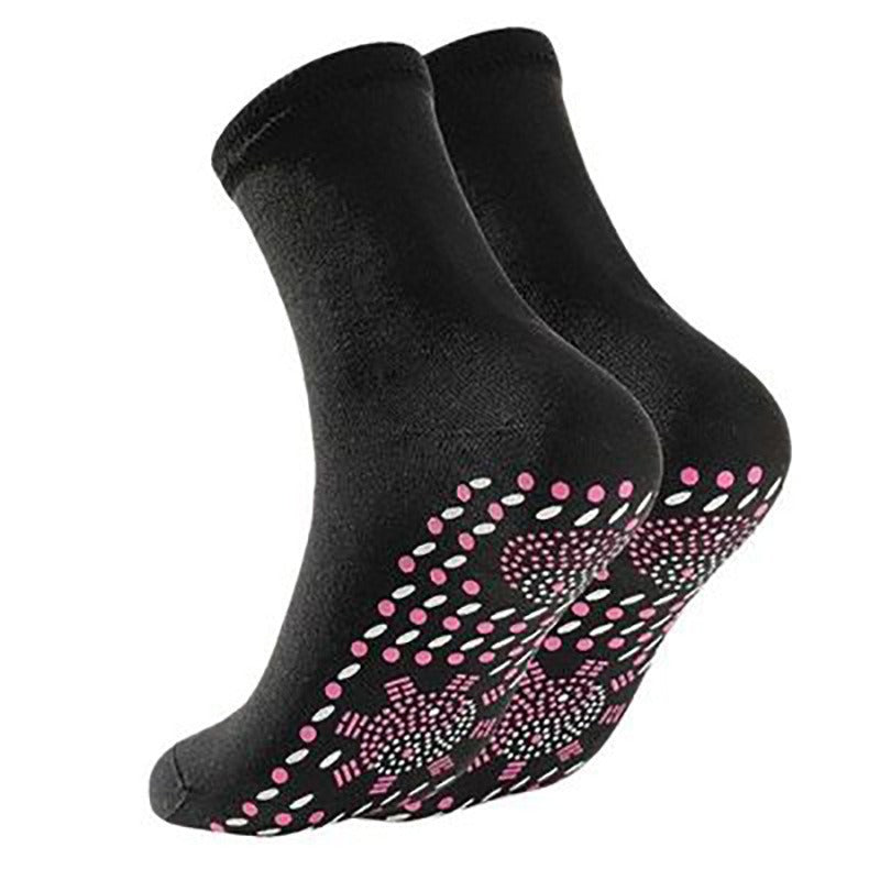 Heating Socks Floor Socks Tomaline Health Care Warm Socks Massage Cold Resistant Middle Tube Sweat Absorbing Cotton Socks