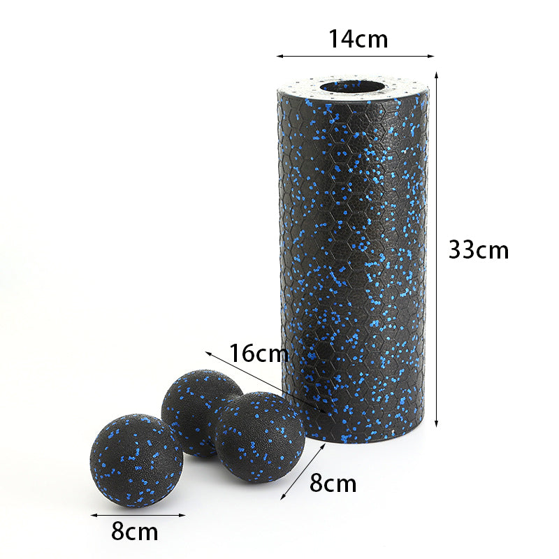 Hollow yoga column peanut ball three piece set EPP foam roller fitness yoga rehabilitation training muscle relaxation