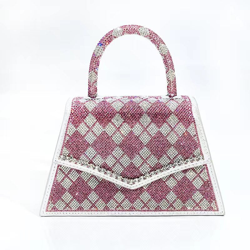 Colorful Rhinestone Bag New Portable Small Square Bag