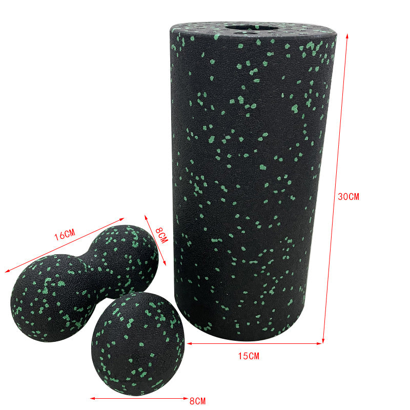 Hollow yoga column peanut ball three piece set EPP foam roller fitness yoga rehabilitation training muscle relaxation