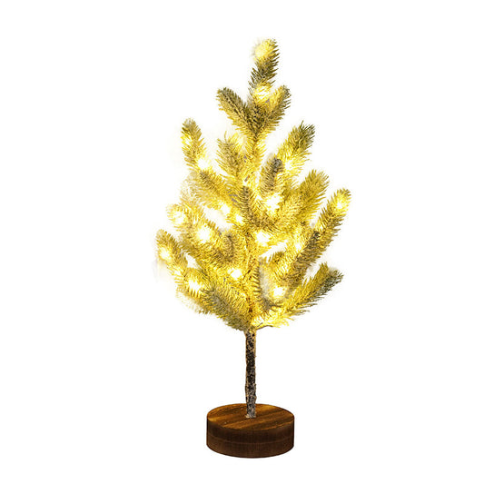 Christmas gift pine needle tree light LED Christmas atmosphere home decoration light indoor activity layout landscape luminous tree