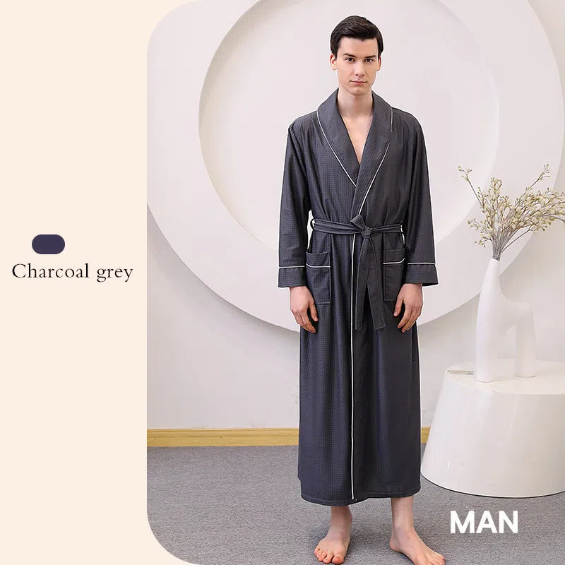 bathrobe with quick drying water absorption for couples