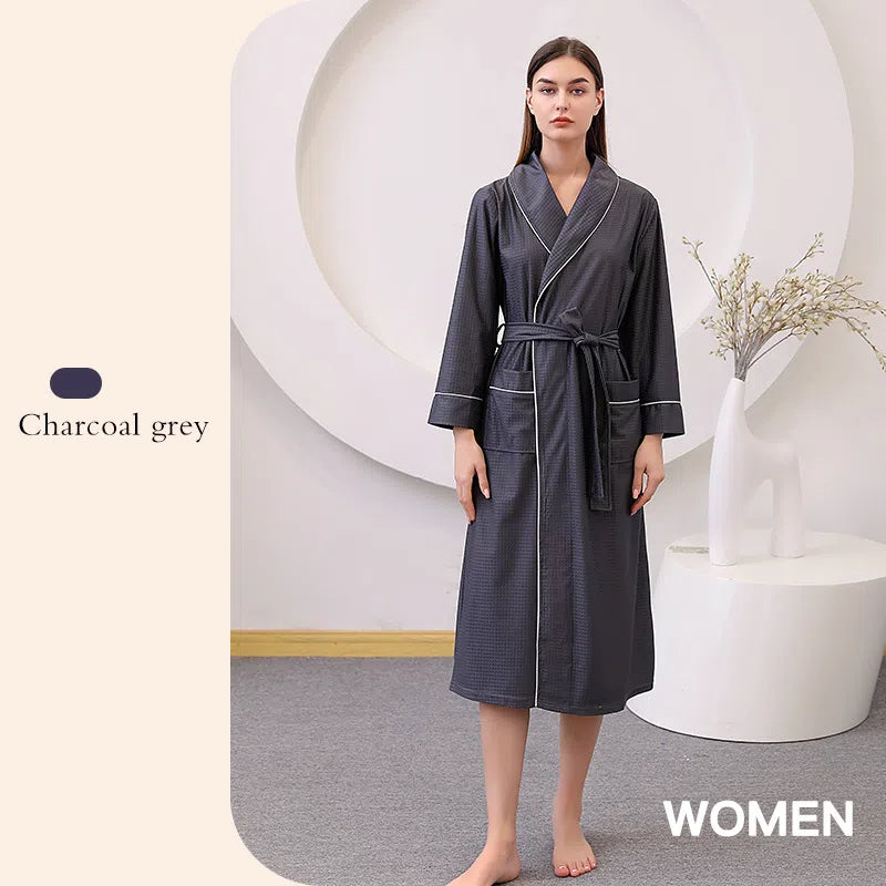 bathrobe with quick drying water absorption for couples