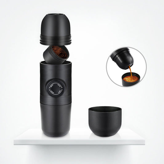 Portable Hand-Pressed Espresso Machine Outdoor Sports Electric Coffee Cup Maker Powder Portable Coffee Maker