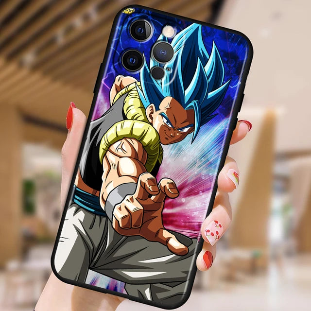 Copy of Japanese Art D-Dragon Ball Z For Apple iPhone 15 14 13 12 Pro Max Mini 11 Pro XS Max X XR 6 7 8 Plus SE 2020 Black Phone Case