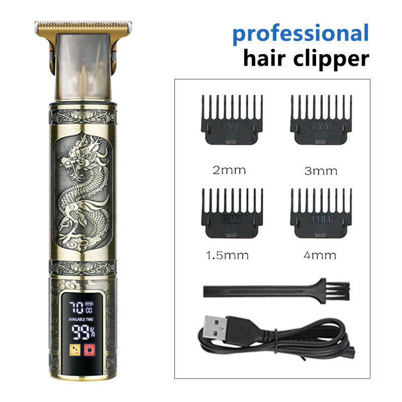 T9 Hairdresser With LCD Display Electric Hair Clipper Household Large Screen Digital Display Electric Hair Clipper Carving Oil Head Shaver Hair Clipper