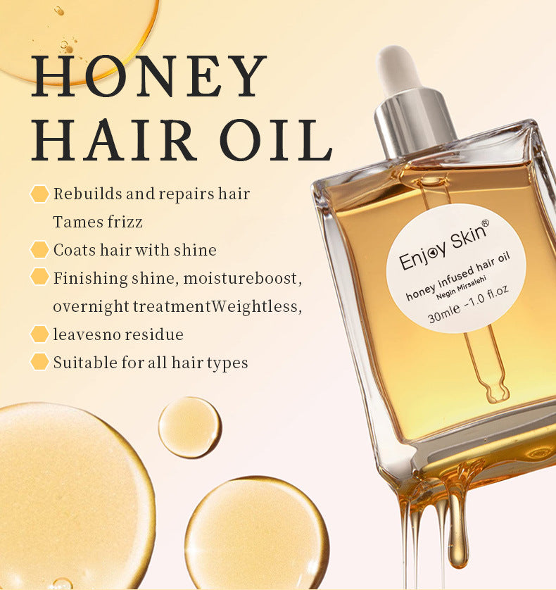 Professional Supplier Honey Hair Oil For Straighten Hair Repair Moisturizing Hair Serum