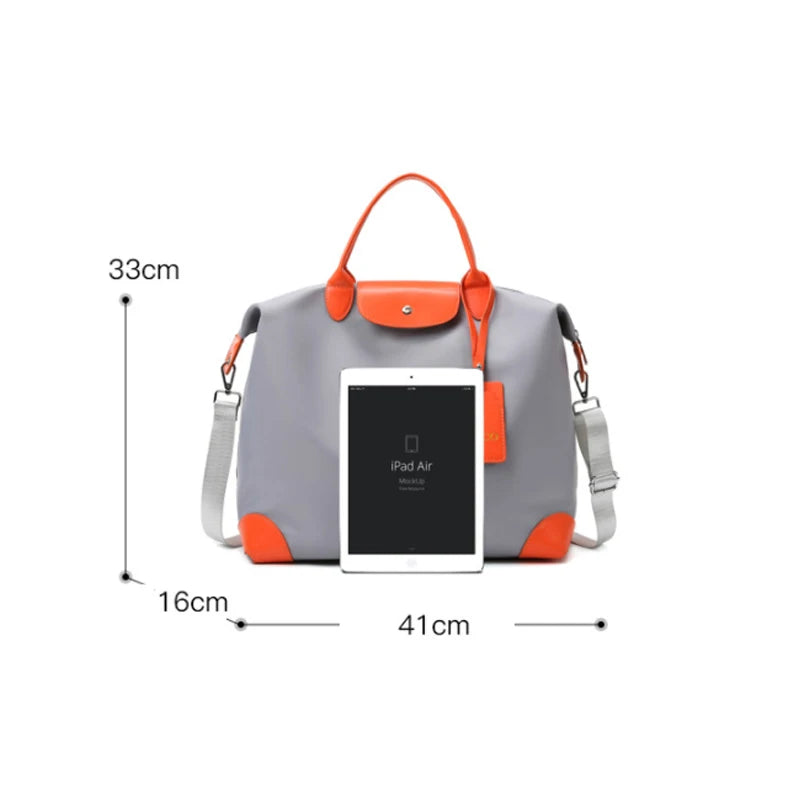 New Large Capacity Lightweight Handbag Waterproof Sports Fitness Bag Boarding Bag Simplified Business Travel Luggage Bag