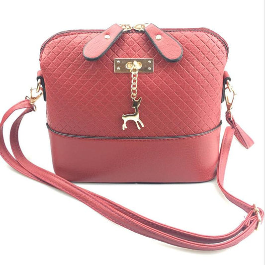 Women Shoulder Bags Fashion Mini Bag With Deer Toy Shell Shape Women Small Messenger Crossbody Bag Ladies Zipper HandBags