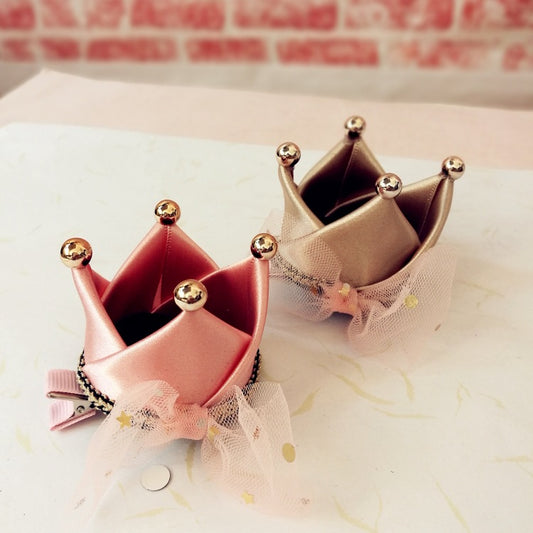 Korea Children's Headwear Wholesale Birthday Party Crown Girls Princess Baby Side Clip Hair Clips