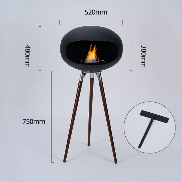 Tall fireplace real stove outdoor interior decoration simple modern alcohol fireplace