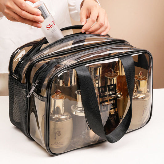 House of Hutson Cosmetics- New Dry And Wet Separation Transparent Waterproof Cosmetic Bag