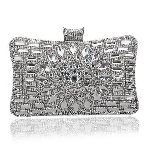 Acrylic Women Evening Bag Diamonds Purse Handbags Chain Shoulder Wedding Party Evening Clutches Messenger Bag