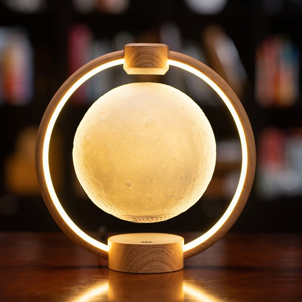 Moon Light Levitating Lamp. Magnetic Levitation LED Rotating Globe Lights. Novelty Lighting.