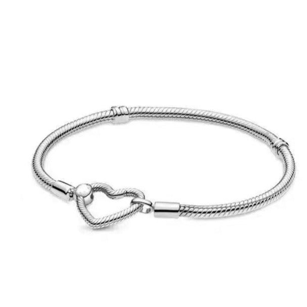 Women's spring buckle TO basic chain DIY color chain heart O shape bracelet