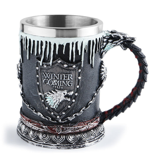 Song of Ice and Fire Mug Beer Cup Stainless Steel Whiskey Cup