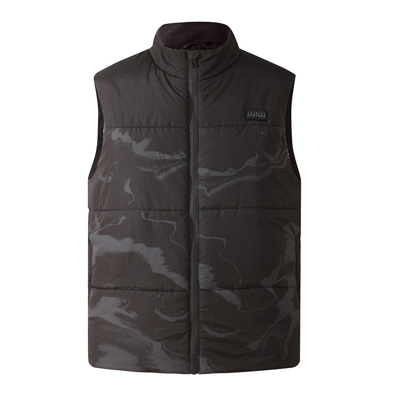 Intelligent heating vest camouflage USB electric vest with constant temperature heating, warmth and cold protection, and a vest clip for heating