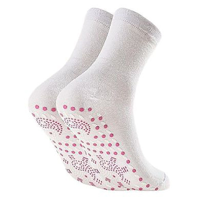 Heating Socks Floor Socks Tomaline Health Care Warm Socks Massage Cold Resistant Middle Tube Sweat Absorbing Cotton Socks